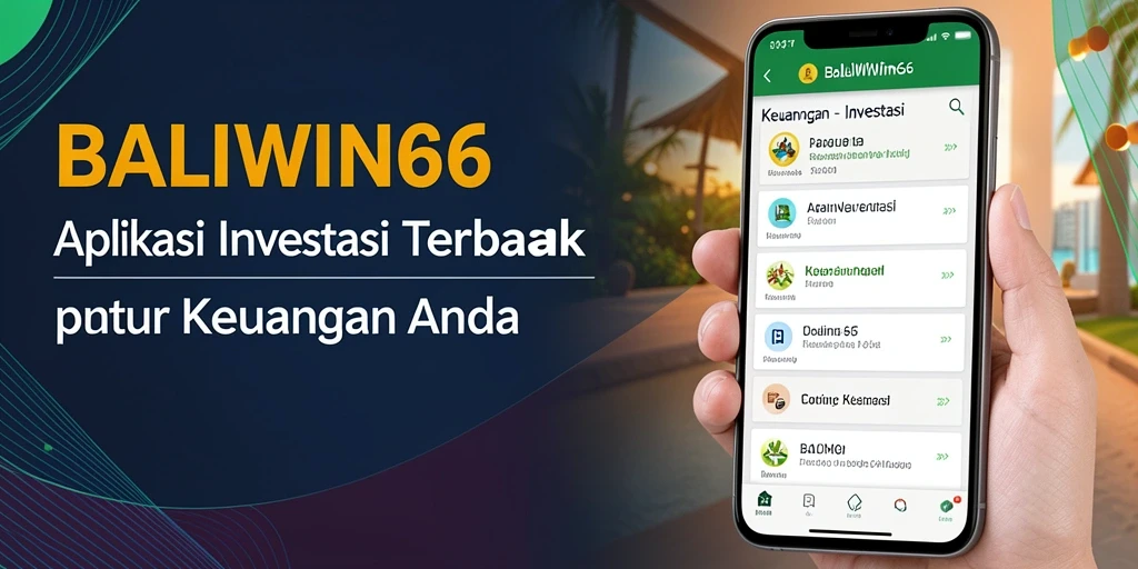 Antarmuka BALIWIN66 yang modern dan intuitif untuk investasi.