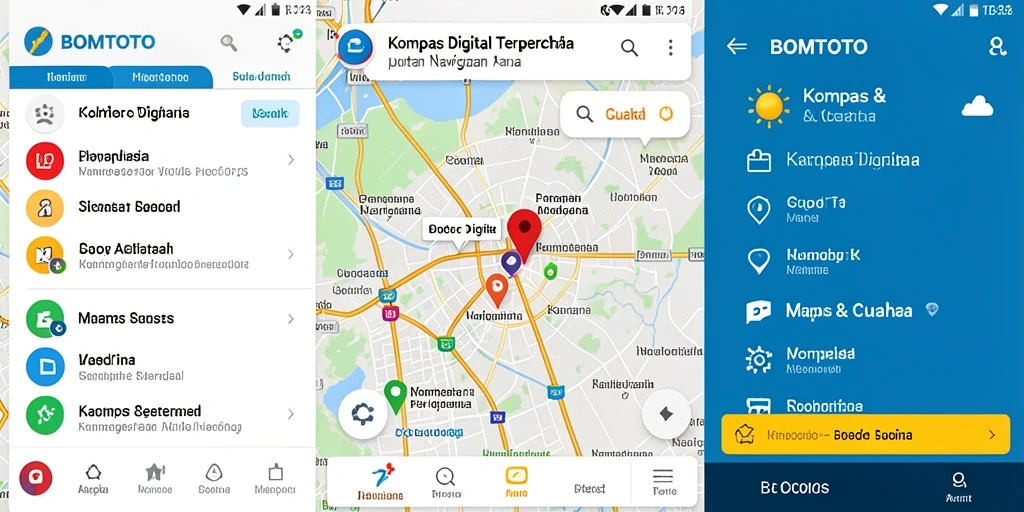 Tampilan antarmuka BOMTOTO yang sederhana dan informatif.