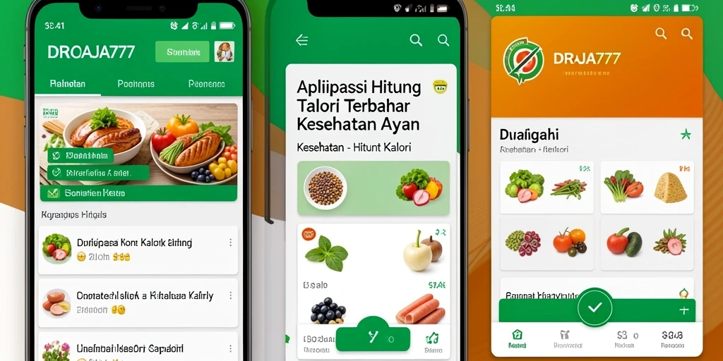 Tampilan antarmuka DRAJA777 untuk menghitung kalori dengan mudah.
