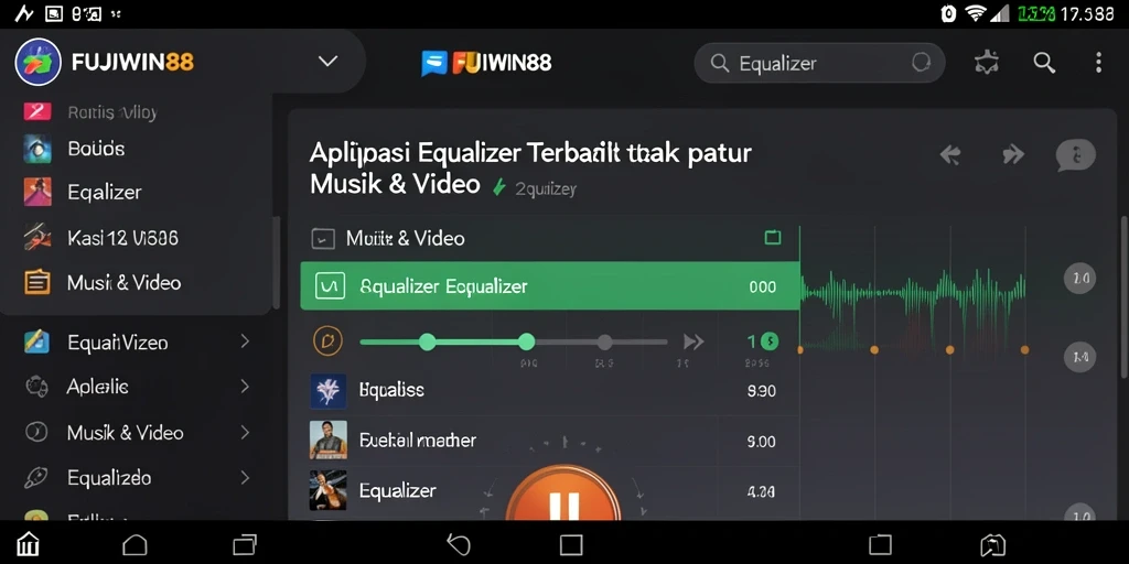 Tampilan antarmuka <strong>FUJIWIN88</strong> yang intuitif dan fungsional untuk pengaturan Equalizer.