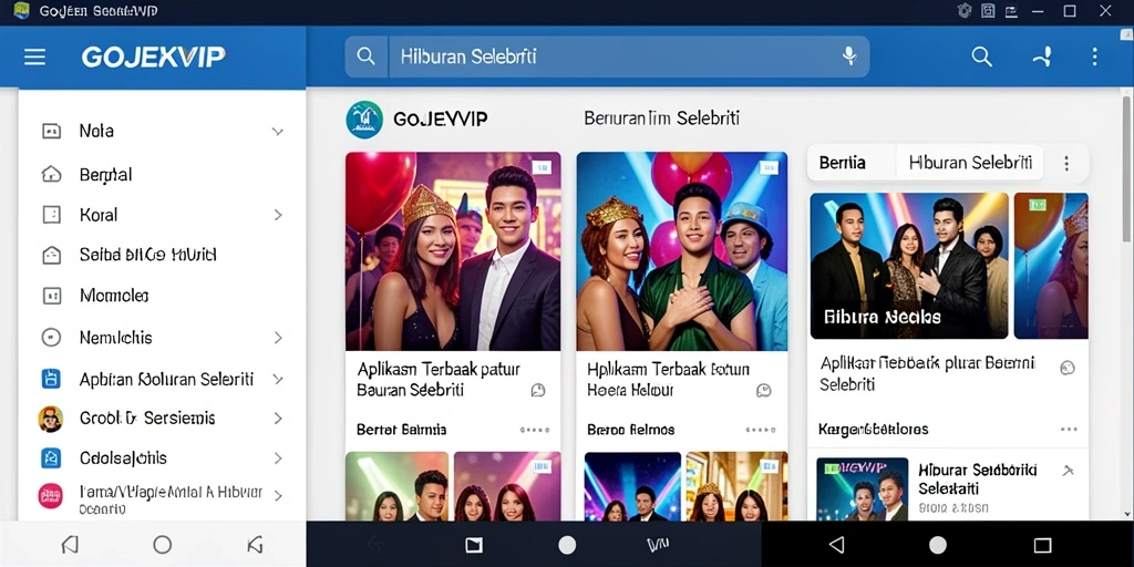 Tampilan antarmuka GOJEKVIP yang menarik dan informatif.