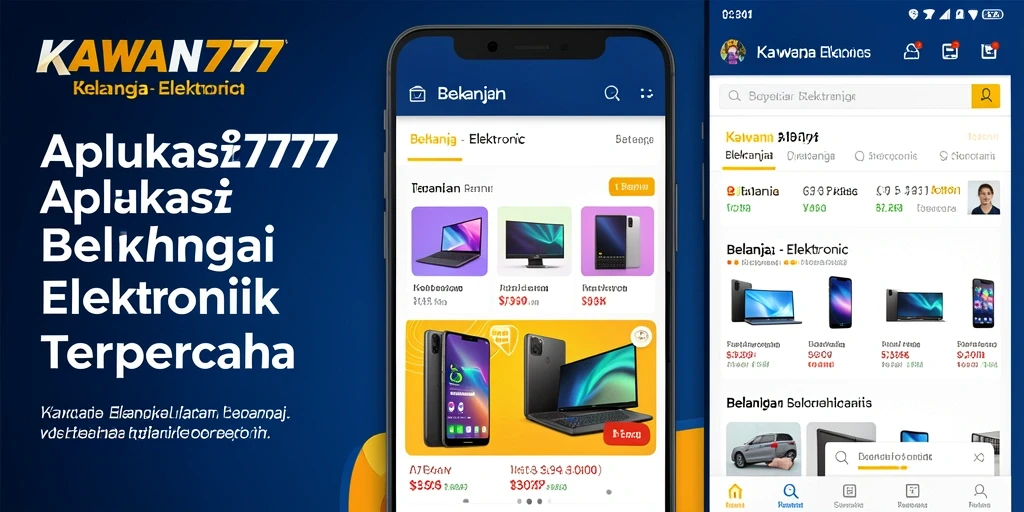 Tampilan antarmuka aplikasi KAWAN777 yang sederhana dan menarik.