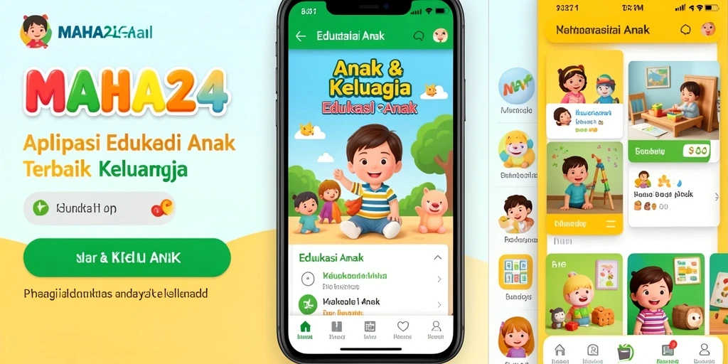 Antarmuka MAHA24 yang interaktif dan menyenangkan untuk anak-anak.