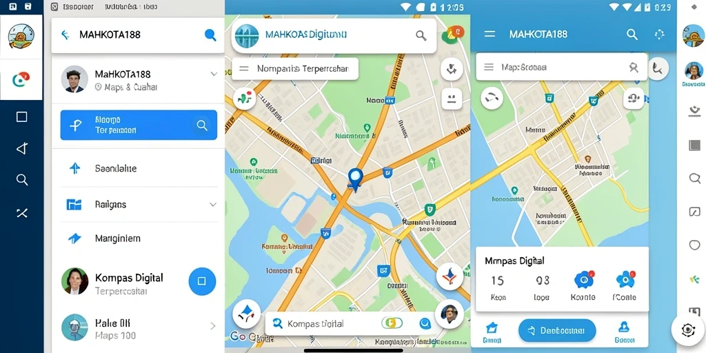Antarmuka aplikasi MAHKOTA188 menampilkan kompas digital yang akurat dan interaktif.