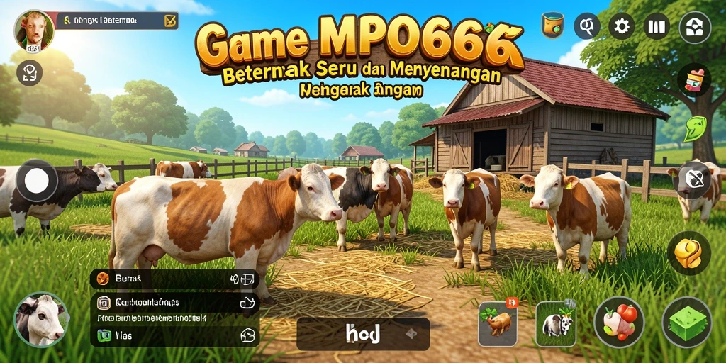 Tampilan menarik dari antarmuka game Beternak MPO666.