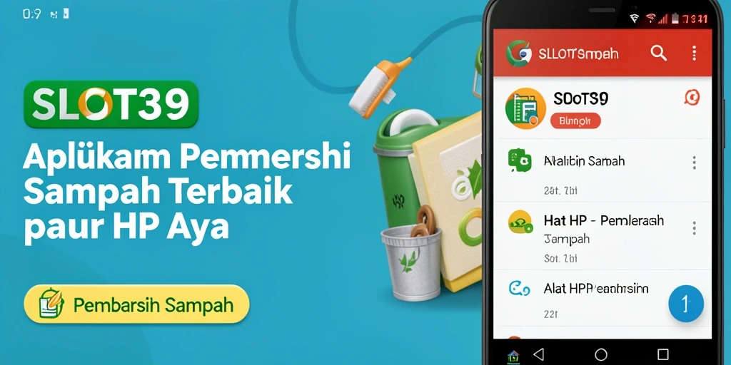 Antarmuka SLOT39 dengan opsi pembersihan dan optimasi yang jelas.