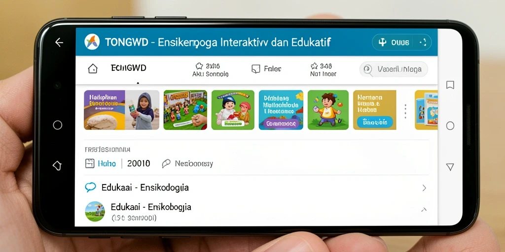Tampilan antarmuka aplikasi TONGWD yang informatif dan mudah dinavigasi.